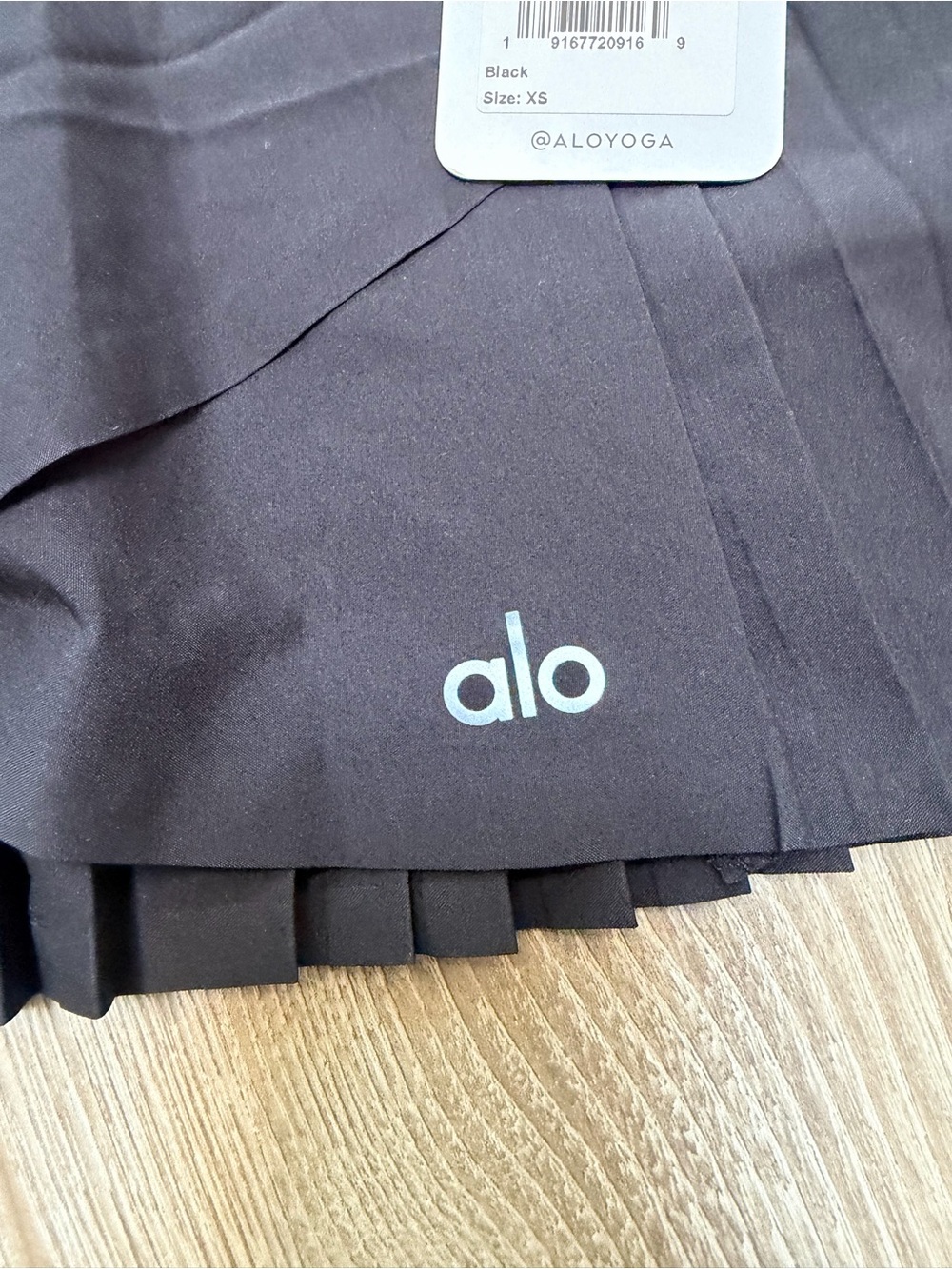 Alo Aces Tennis Skirt Black preppy country club courtside athletic pleated sport - Picture 4 of 6